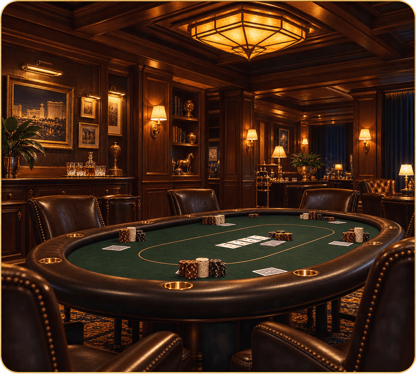 Private poker night at the Palms Penthouse